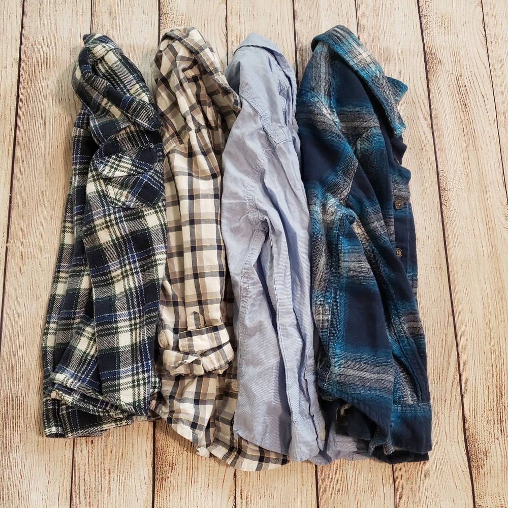 Boys XS Bundle of 4 Woven Shirts